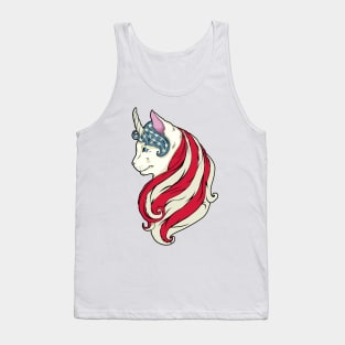 American Independance day Cat Tank Top